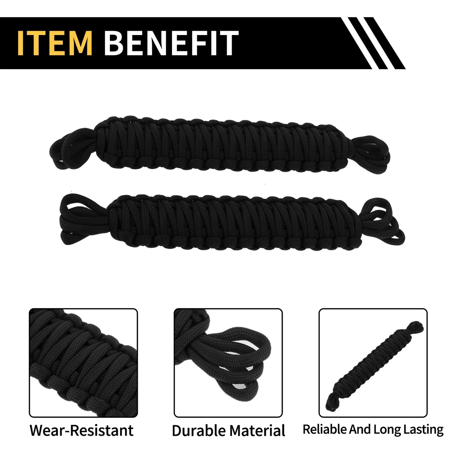 2pcs Door Limiting Straps for Jeep Wrangler TJ JK JKU (1997–2018)