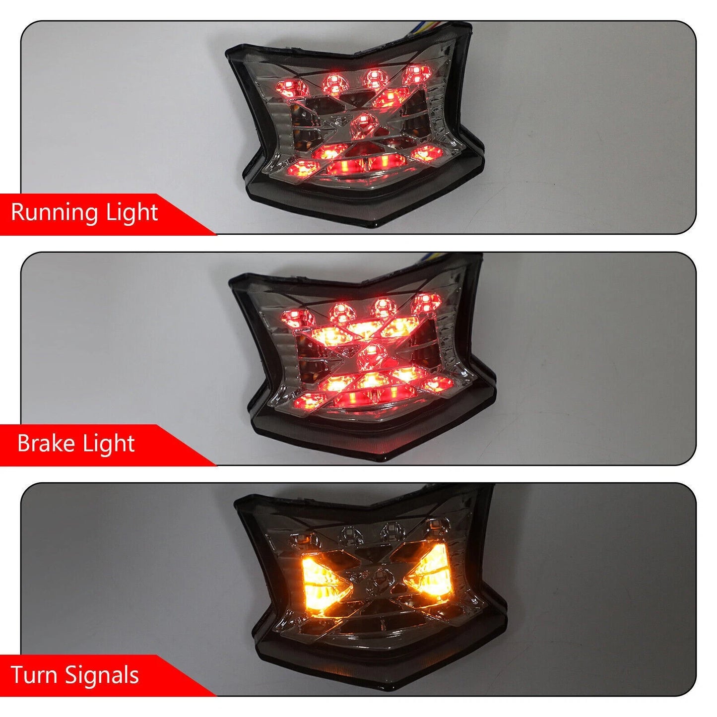 Tail Light for Kawasaki Z650 Ninja 650 Z900 (2017–2024) Silver