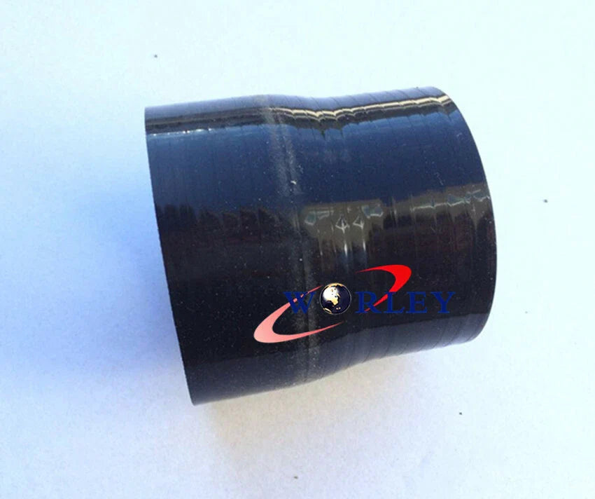 76mm to 102mm Silicone Straight Reducer Hose Pipe Coupler for Car BLACK