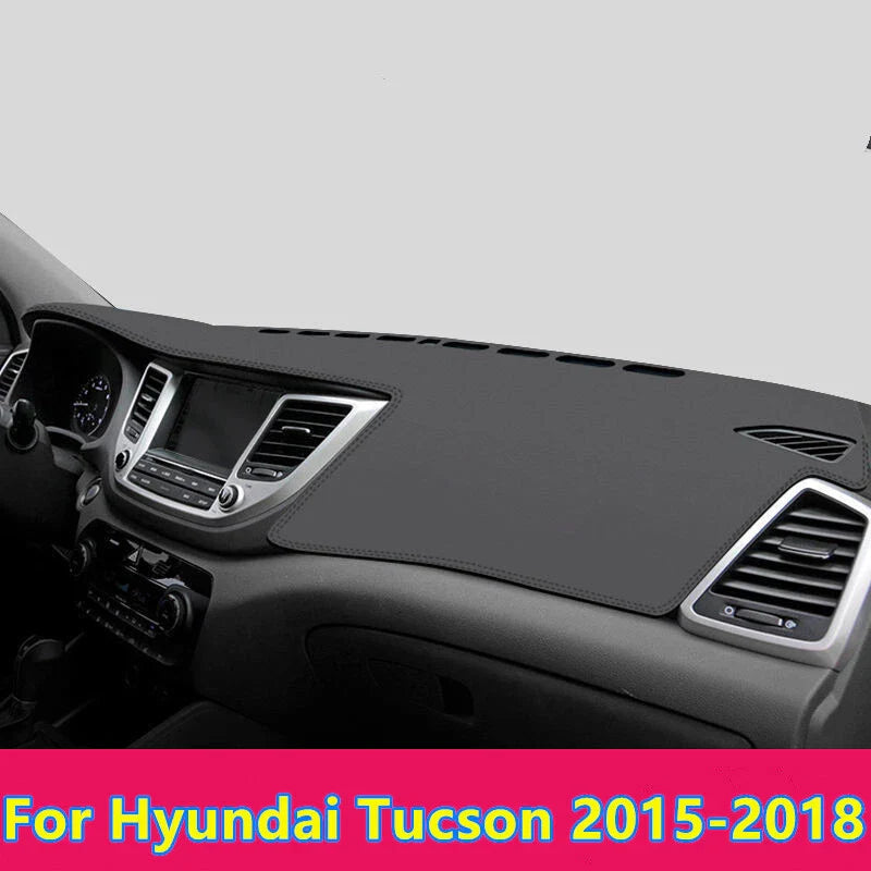 Leather Dashboard Cover for Hyundai Tucson (2015–2018)