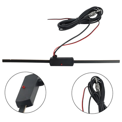 Inline Car Stereo FM/AM Antenna Signal Booster Amplifier