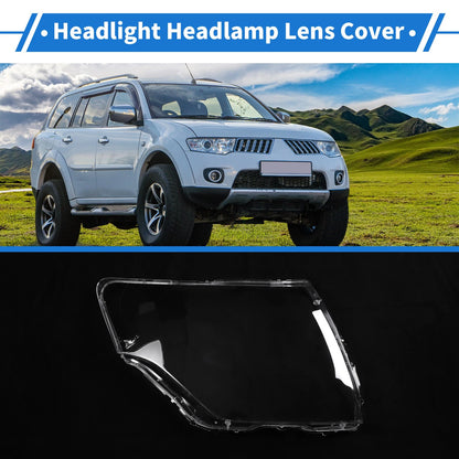 1 Pcs Headlight Lens Cover for Mitsubishi Pajero (2007–2018)