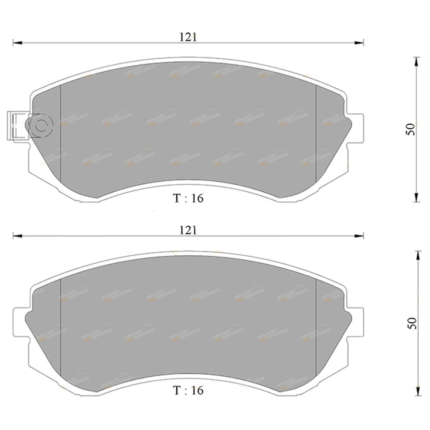 Front Disc Brake Pads Set for Nissan Silvia S14 SR20DE (1994-1996)