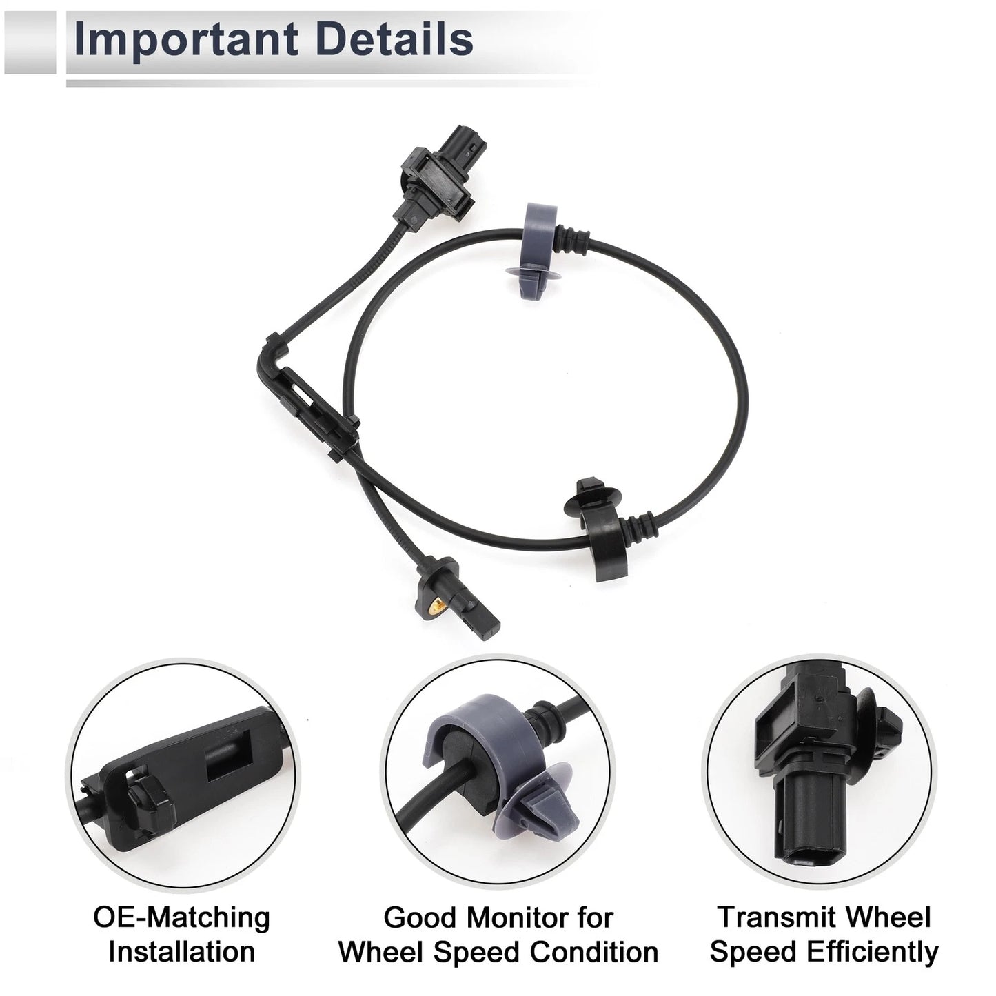 ABS Wheel Speed Sensor No. 57455SNEA01 for Honda Civic (2006–2011) Front Left