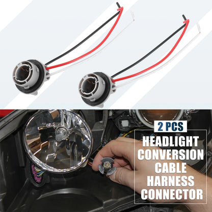 Set of 2 1157 7528 BAY15D Wiring Harness Socket for Turn Signal Brake Light