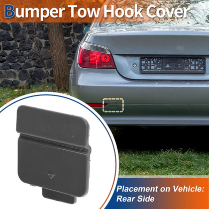 Rear Tow Hook Cover for BMW 525i 530i 545i (2001–2007) No. 51127119151 Unpainted