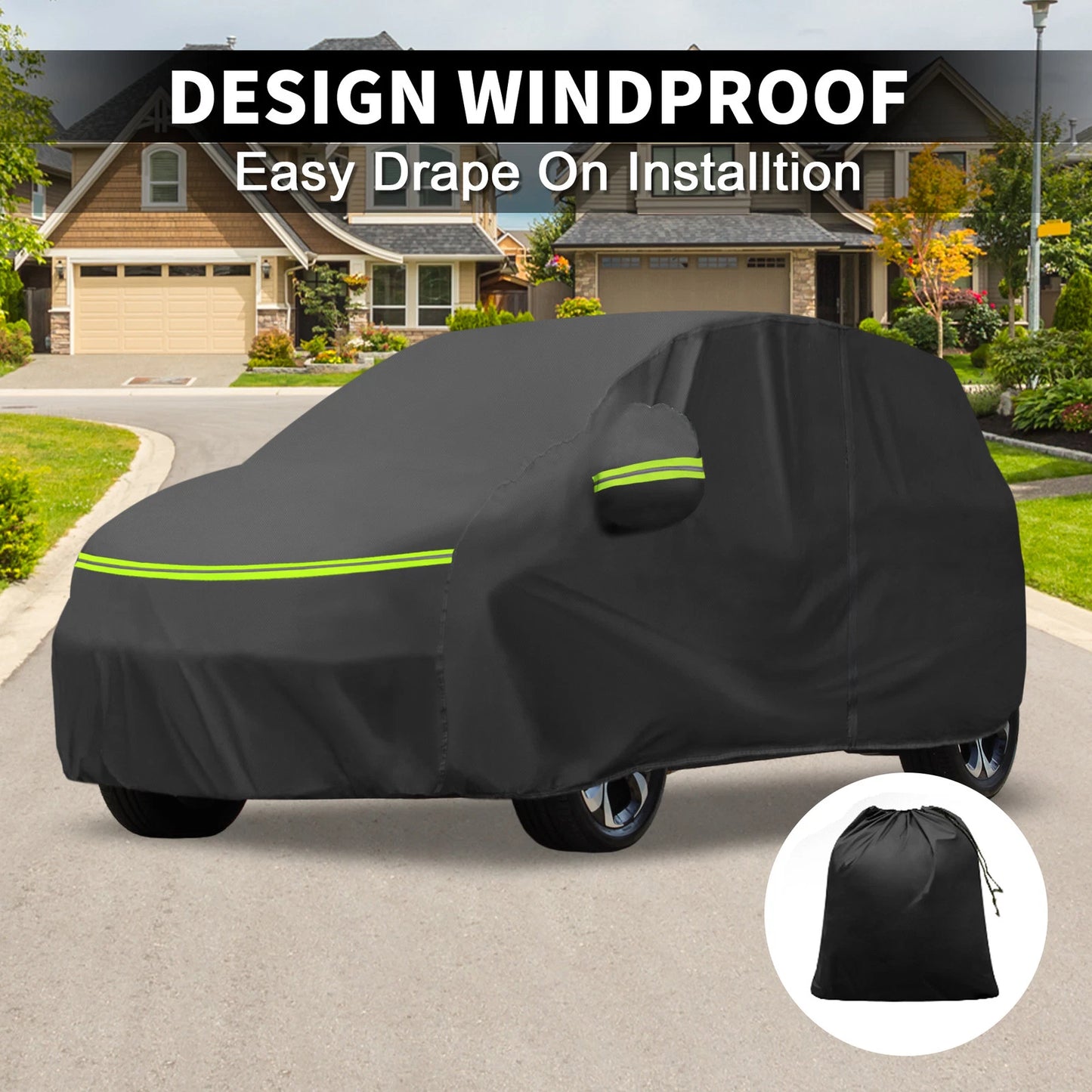 Waterproof Car Cover 244D-PU for Skoda Scala (2019–2024) with Zipper
