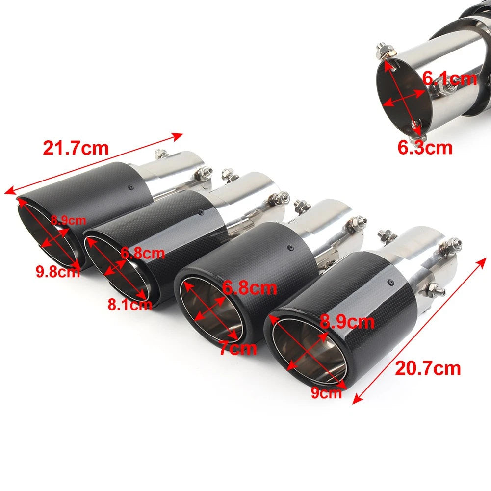 2X Handlebar Grips for Universal Motorcycle (50.8mm) - Black