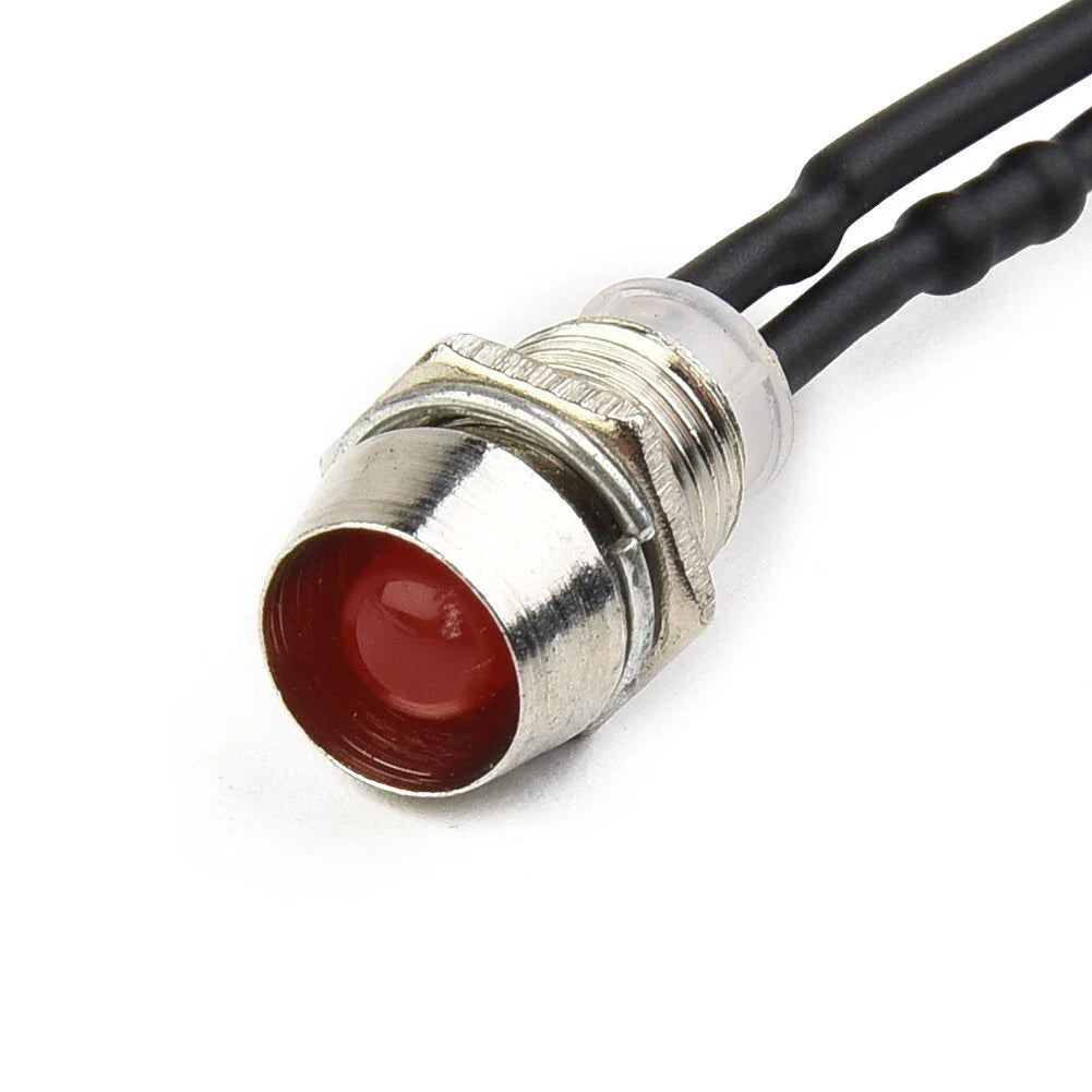10pc 8mm LED Indicator Light Bulb Warn Light Lamp for DASH Panel Car Truck