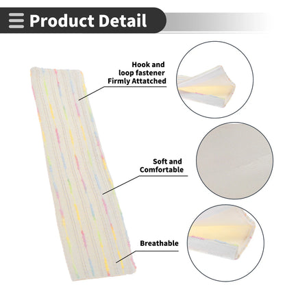 Set of 2 White Seat Belt Cover Pads for Universal Fit (24cm)
