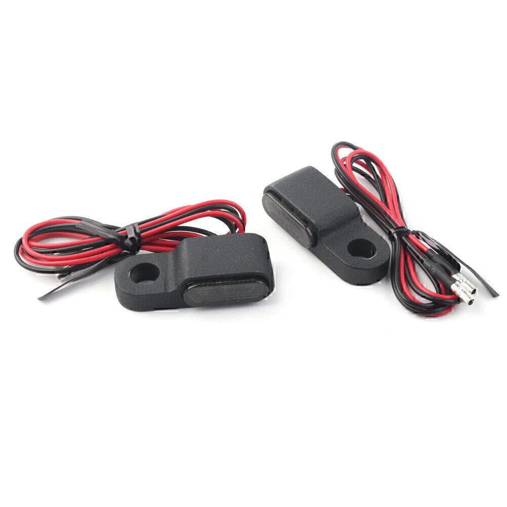 Mini Motorcycle LED Turn Signal Lights Amber Blinker