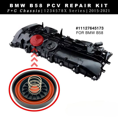PCV Valve Cover Replacement Kit for BMW B58 (G30 G01 G11 F30 F22 F23 F32)