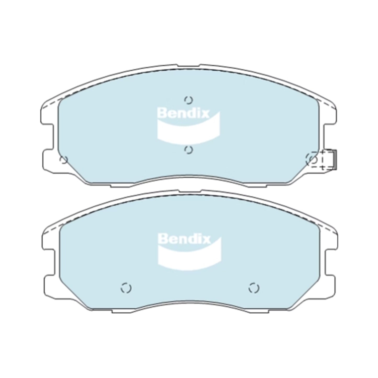 Set of 4 Front Disc Brake Pads for Holden Captiva CG (2006–2019)