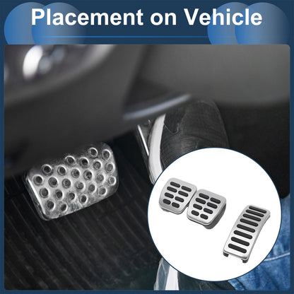 Set of 2 Manual Transmission Foot Accelerator Pedal Covers for Volkswagen Polo (2009–2017)