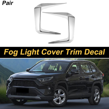 Set of 2 Fog Light Cover Trim for Toyota RAV4 (2019–2025) Plating