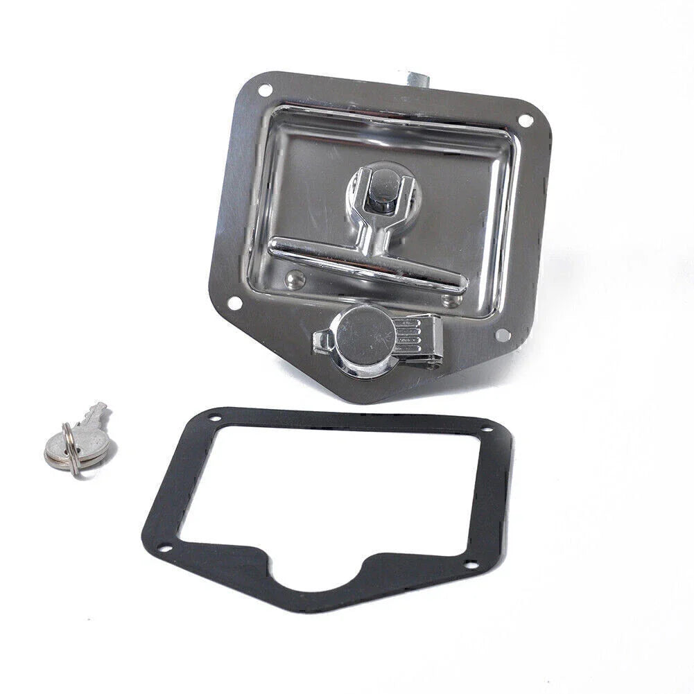 Stainless Steel Trailer Door Latch T-Handle Lock for RV, Truck, Camper