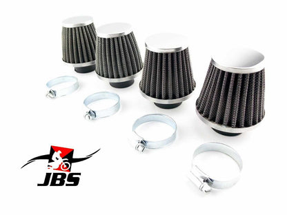 Set of 4 Chrome Pod Air Filters for Universal Fit (54mm)