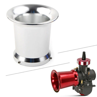 CNC Velocity Stacks Air Filter for 32/34mm Carburetor - Silver