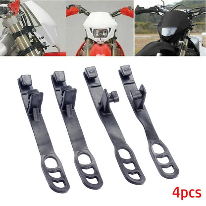 4 x Headlight Rubber Straps for Off-road Motorcycle (Fits Various Models)