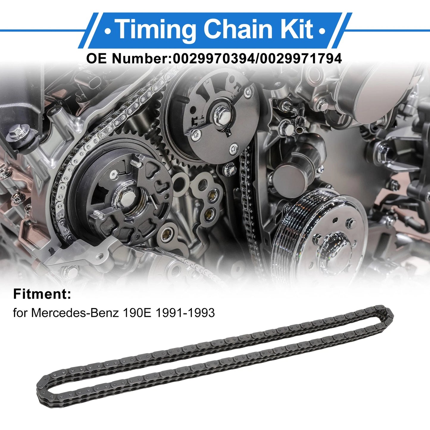 Timing Chain Kit for Mercedes-Benz 190E (1991–1993) No. 0029970394/0029971794