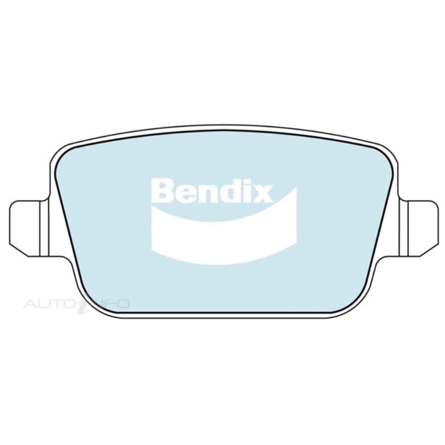 Set of 4 Bendix Rear Disc Brake Pads for Volvo S80 (2007–2010)