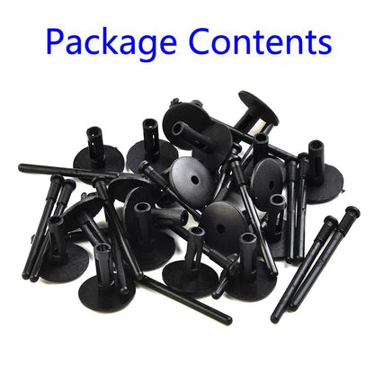 50pcs Plastic Blind Rivets 6mm for Wheel Arches Side Skirts Sills Bumpers