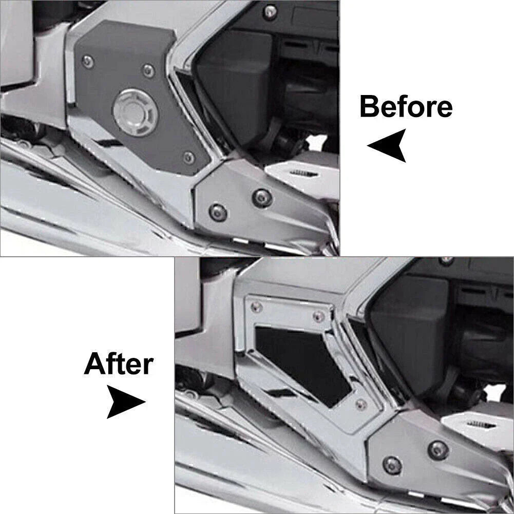 Motor Swingarm Pivot Covers Matte Chrome for HONDA Goldwing GL1800 (2018-2020)
