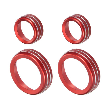 Set of 4 Air Conditioner Volume Knob Decor Rings for Chevy Corvette C7 (2014–2019)