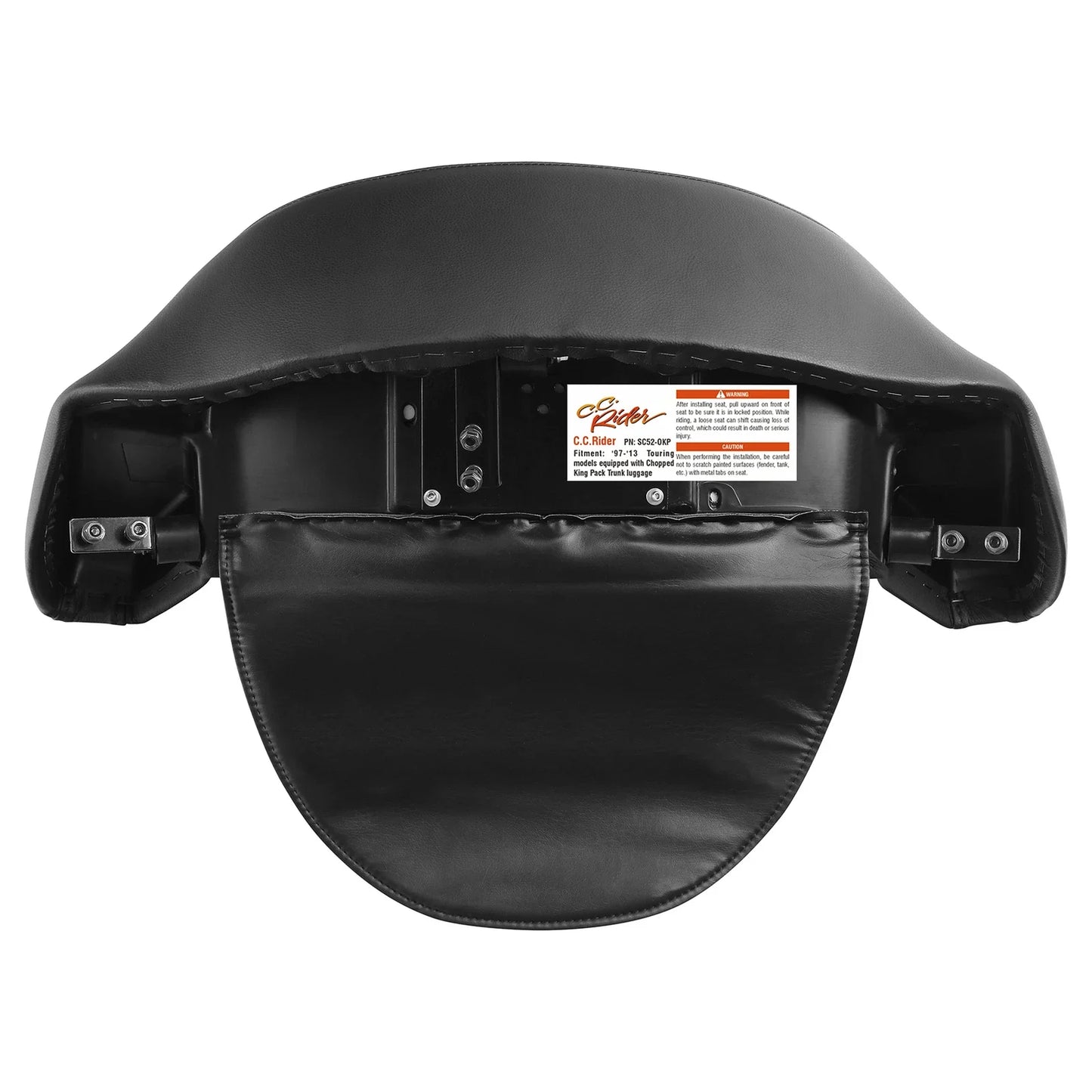 Driver & Passenger Seat Backrest Pad for Harley Electra Road Glide (2009-2013)