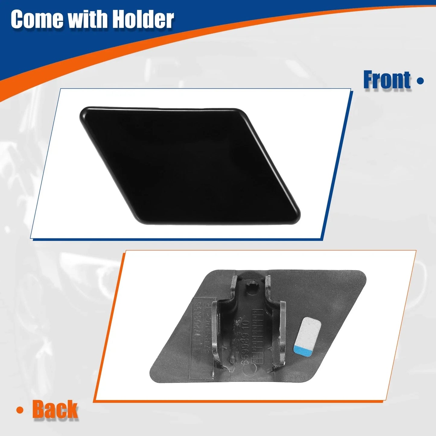Washer Nozzle Cover for BMW 3 Series E90 Gloss Black