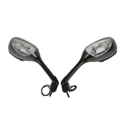 Clear/Smoke Turn Signal Rearview Mirrors for Suzuki GSXR600 GSXR750 (2006-2025)