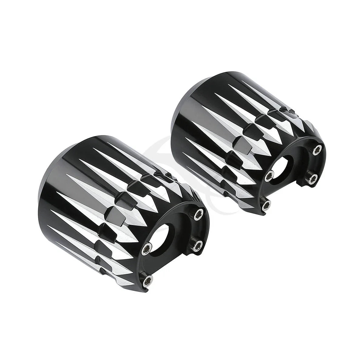 Black Lower Fork Slider Covers for Harley Road Street Electra Glide (84-2013)