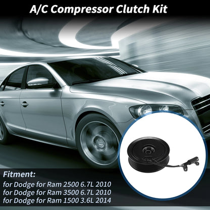 AC Compressor Clutch Kit Set for Dodge Ram 2500 6.7L (2010–2018) 10S17C 12v 8 Groove