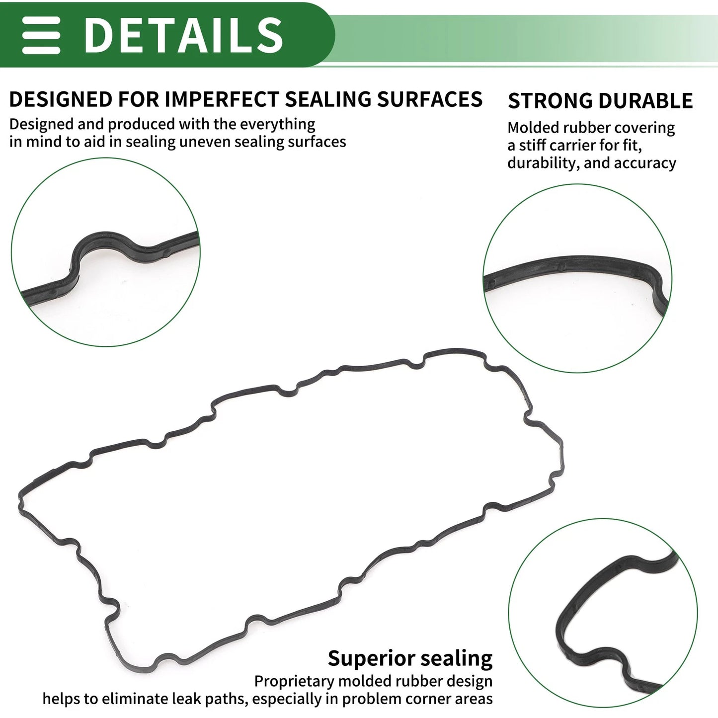 Oil Pan Gasket No. 06L103649 for Audi A6 (2015–2018), Q5 (2013–2016)