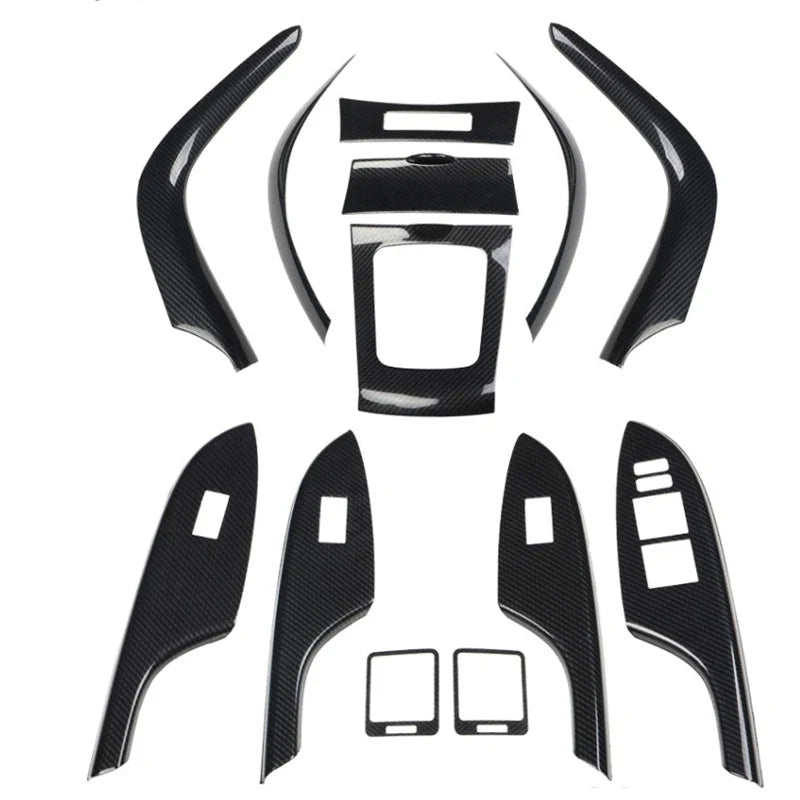 13pcs Carbon fiber Car interior Cover Trim for Toyota Corolla (2007–2013)