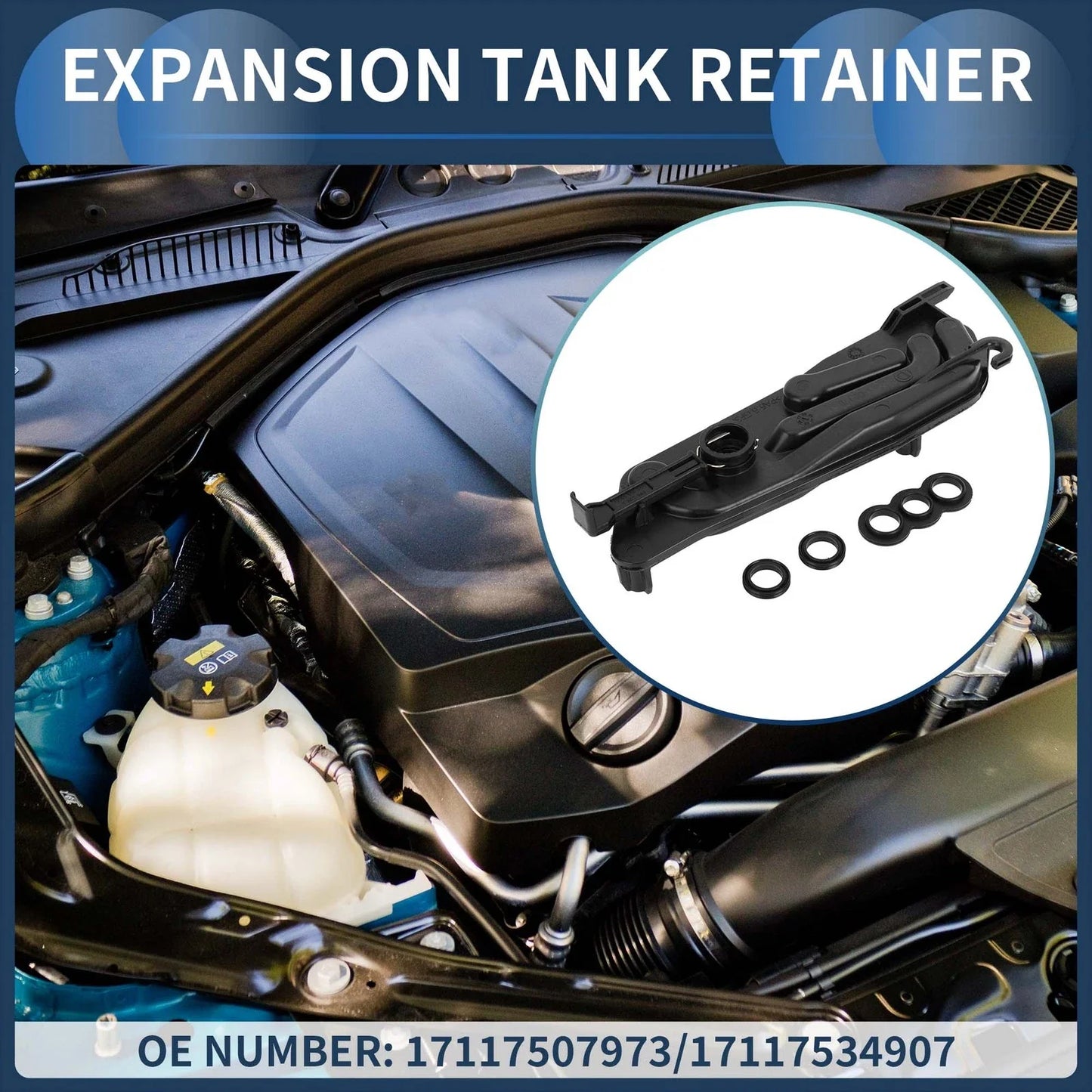 Radiator Coolant Tank Mounting Plate for BMW E60 530i