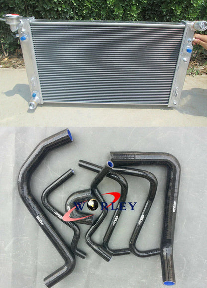 Alloy Radiator & Black Silicone Hose for Holden Commodore VT VU VX HSV 3.8L V6
