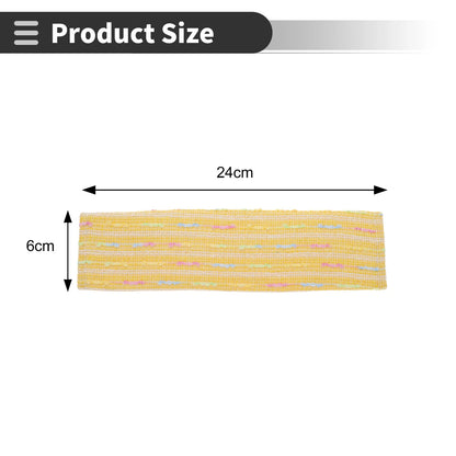 Set of 2 Yellow Seat Belt Cover Pads for Universal Fit (24cm)