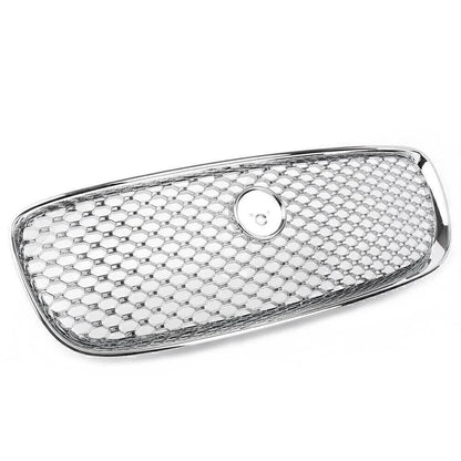 Front Upper Bumper Mesh Grille for Jaguar XF XFR (2016-2020) Chrome