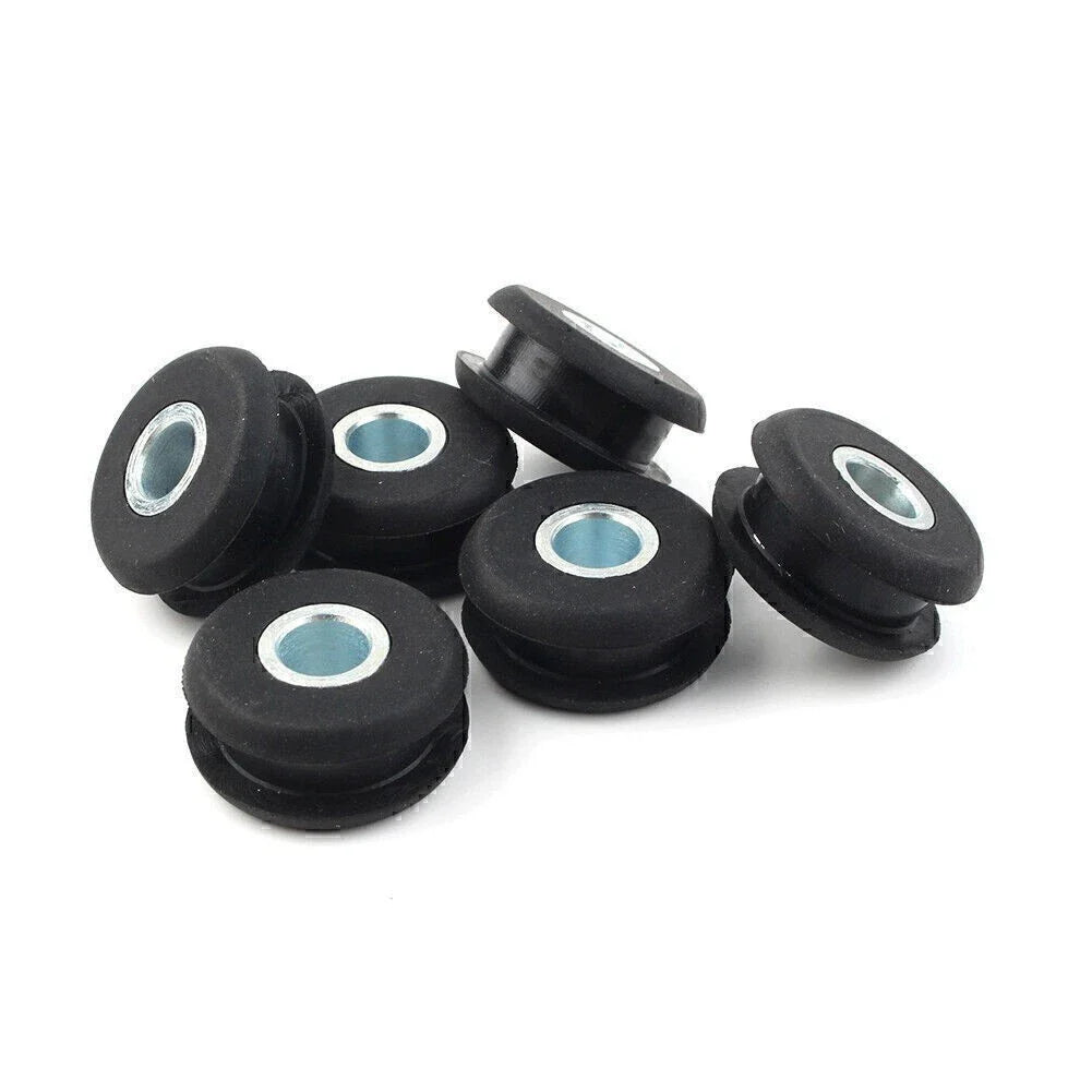 6 x Black Gas Tank Mounts for Harley Softail FXWG