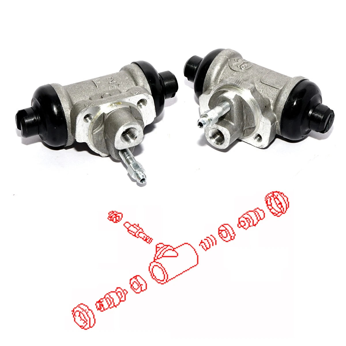 Rear Wheel Brake Cylinder Set for Nissan Terrano II Mistral (1993–2006)