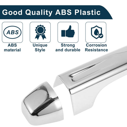 Door Handle Cover Trim for Jeep Wrangler (2018–2022) Tailgate Silver Tone