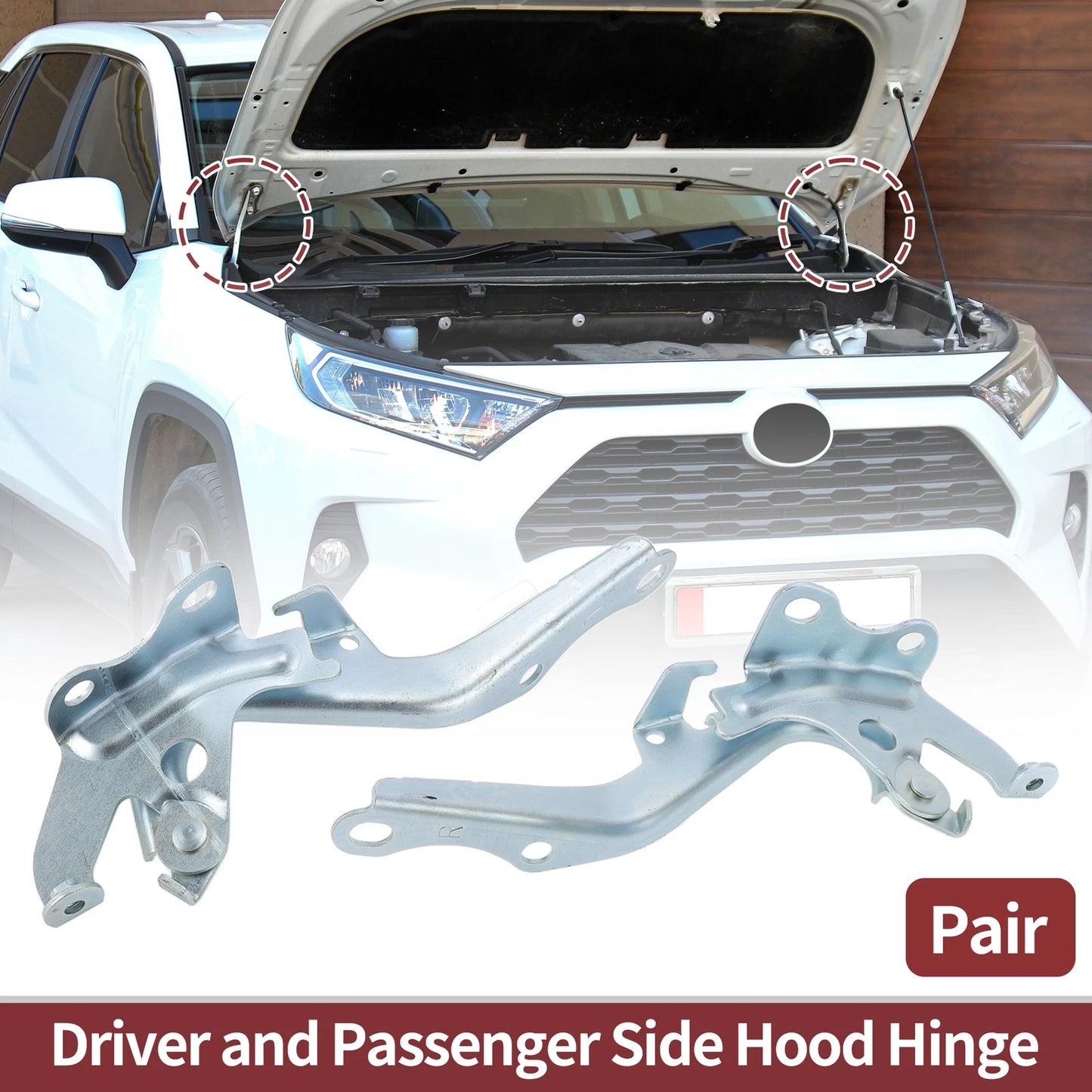 Hood Hinges for Toyota Sienna (2011–2020) No. 5341008020/5342008020 1 Pair