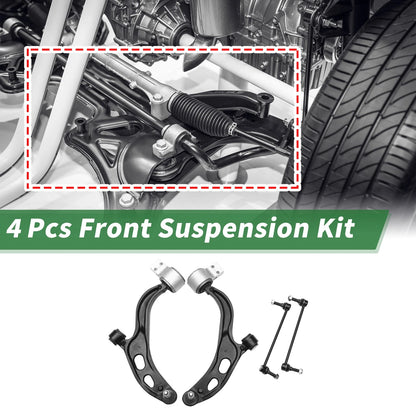 Set of 4 Front Lower Control Arms for Ford Flex (2010–2012) MS401121/MS401122/K750388
