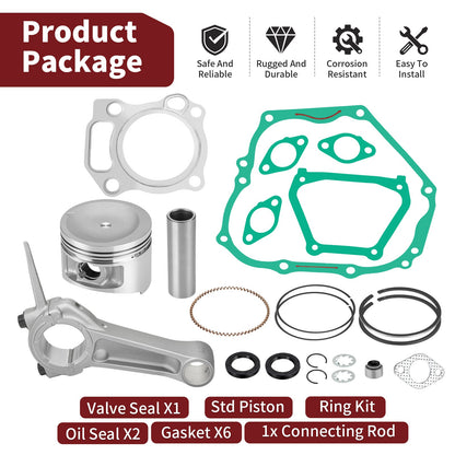 Piston Gasket Rebuild Kit for Yamaha Golf Cart G16-G20 (301CC)