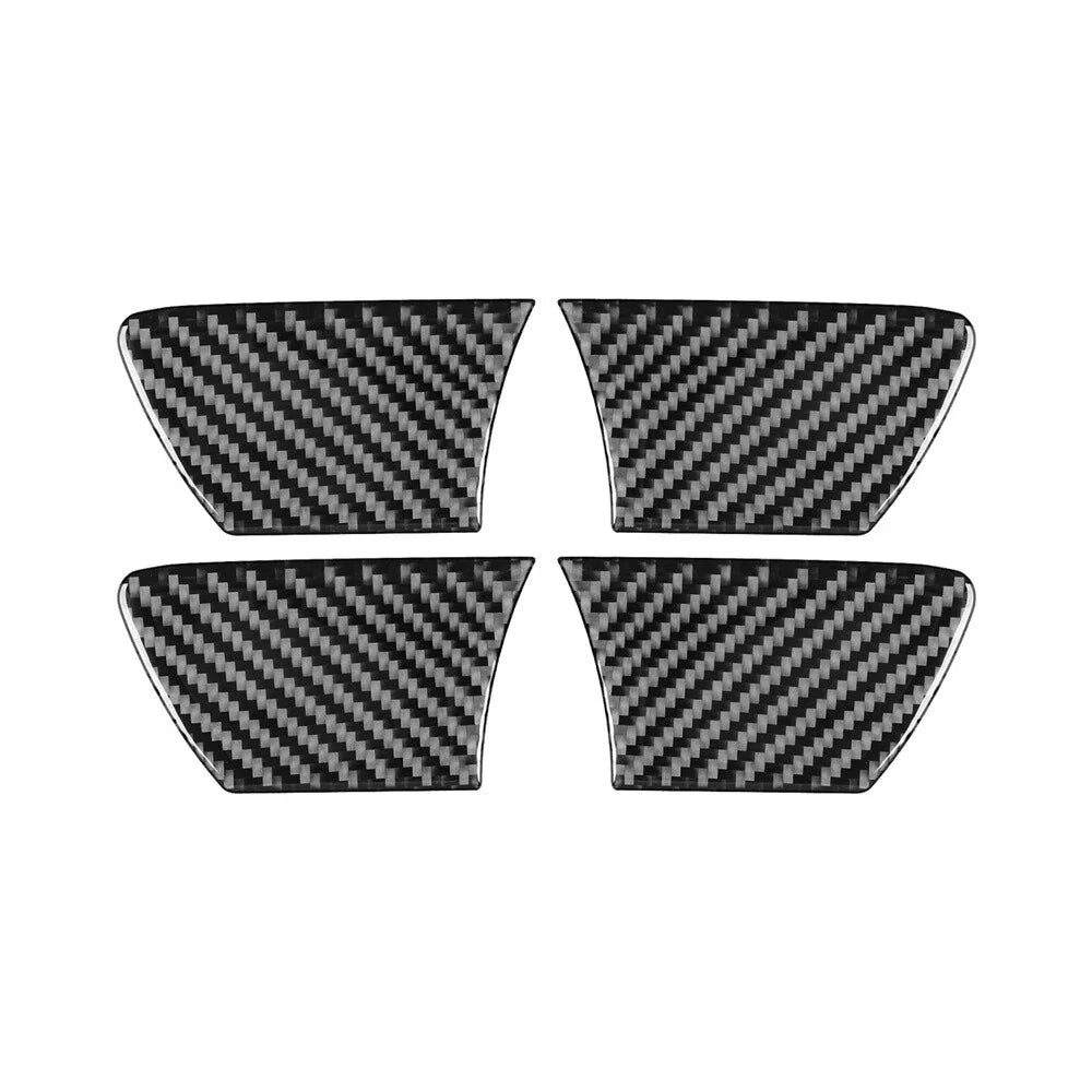 4Pcs Carbon Fiber Inside Door Bowl Cover Trim for Toyota Hilux (2015-2021)