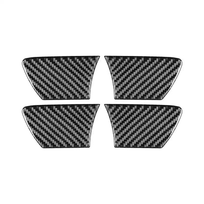 4Pcs Carbon Fiber Inside Door Bowl Cover Trim for Toyota Hilux (2015-2021)