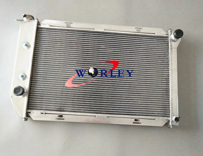 3 Row Aluminum Radiator & Fans for Ford Mustang Cougar Torino (1971–1973)