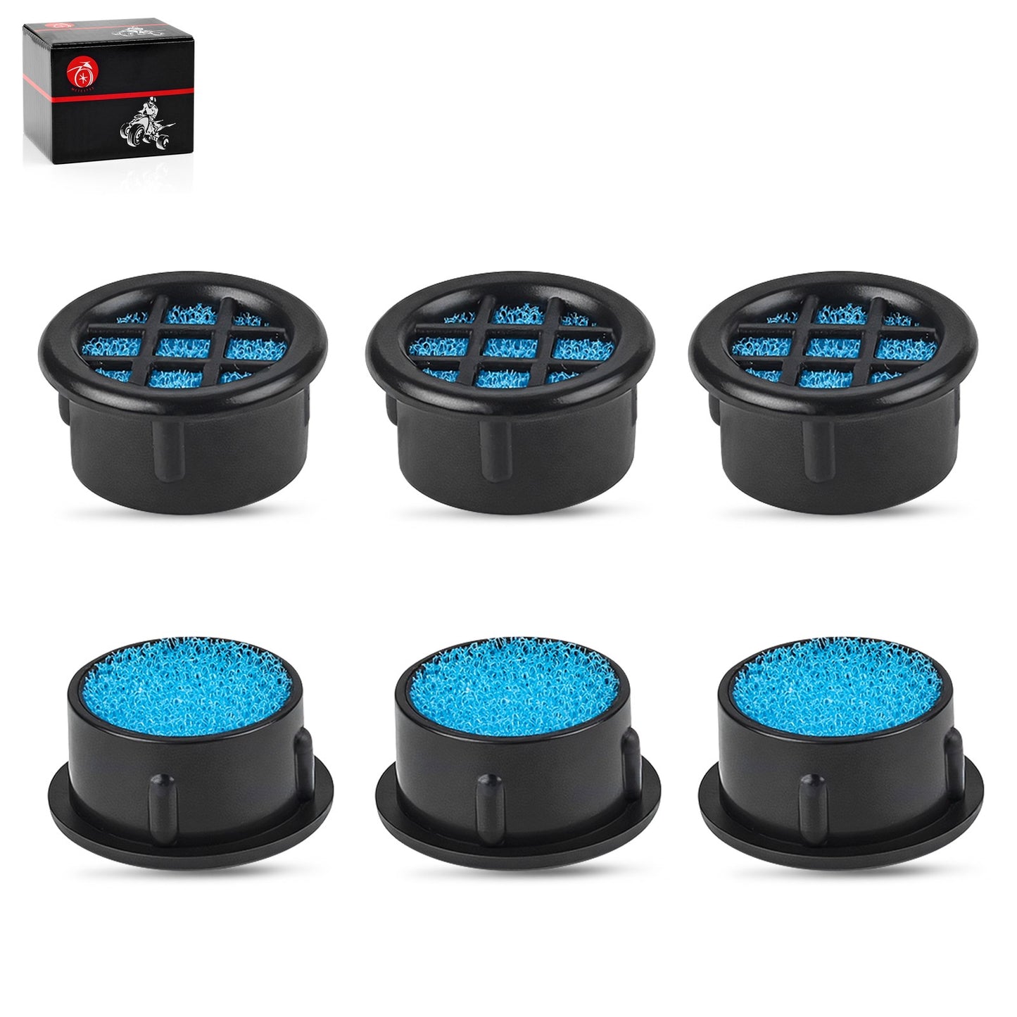 6x High Flow Air Box Filter Vents for ATV UTV Motorcycle