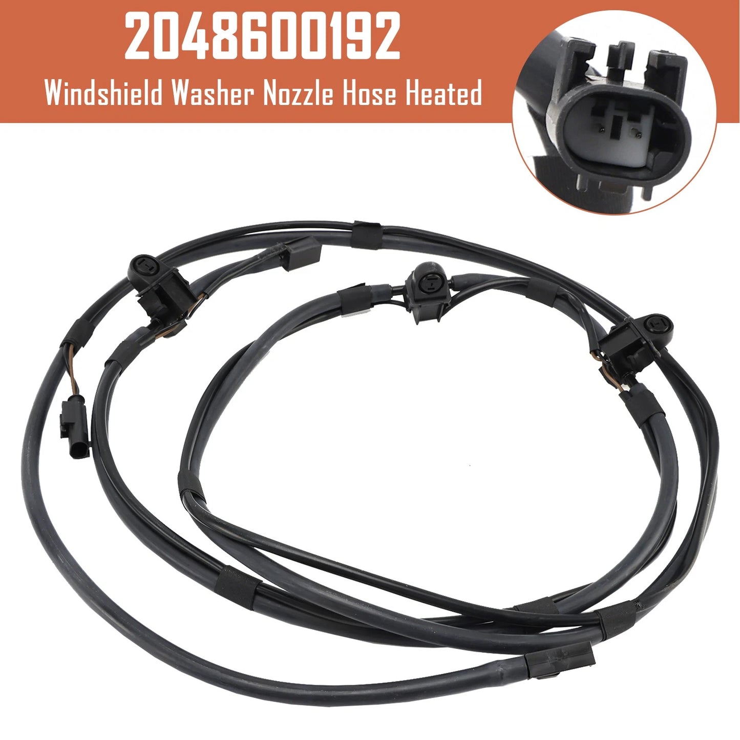 Heated Windshield Washer Nozzle Hose 2048600192 for Mercedes-Benz C-Class (2008–2014)